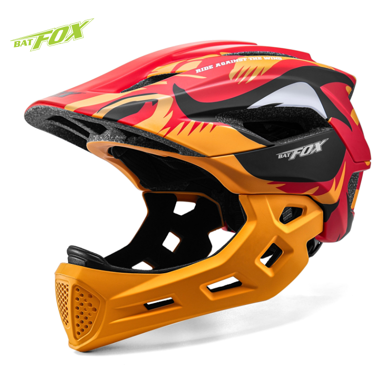 Mountain Biking Full Face Helmet - BATFOX 어린이 풀 페이스 자전거 헬멧