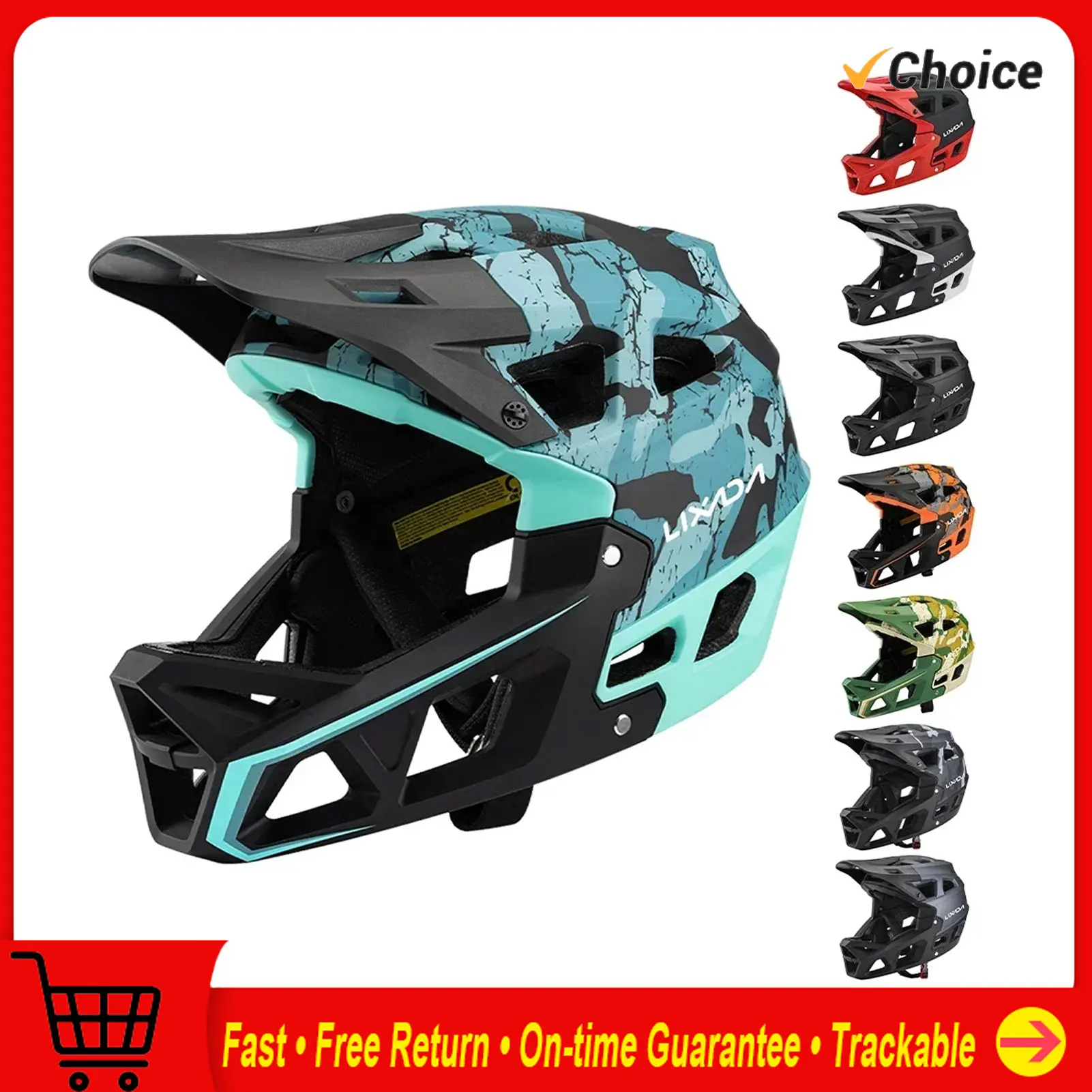 Mountain Biking Full Face Helmet - 산악 자전거 안전 사이클링 장비 풀페이스