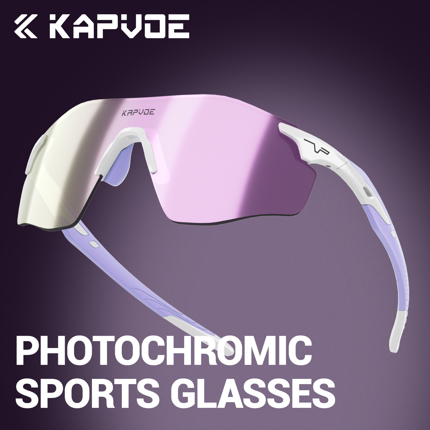Mountain Biking Sunglasses - Kapvoe 새로운 Photochromic 자전거 스포츠 안경