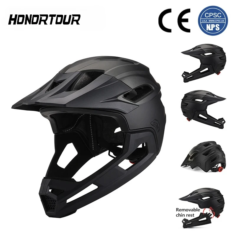Mountain Biking Full Face Helmet - Eastinear 성인용 Mtb 헬멧 자전거 풀