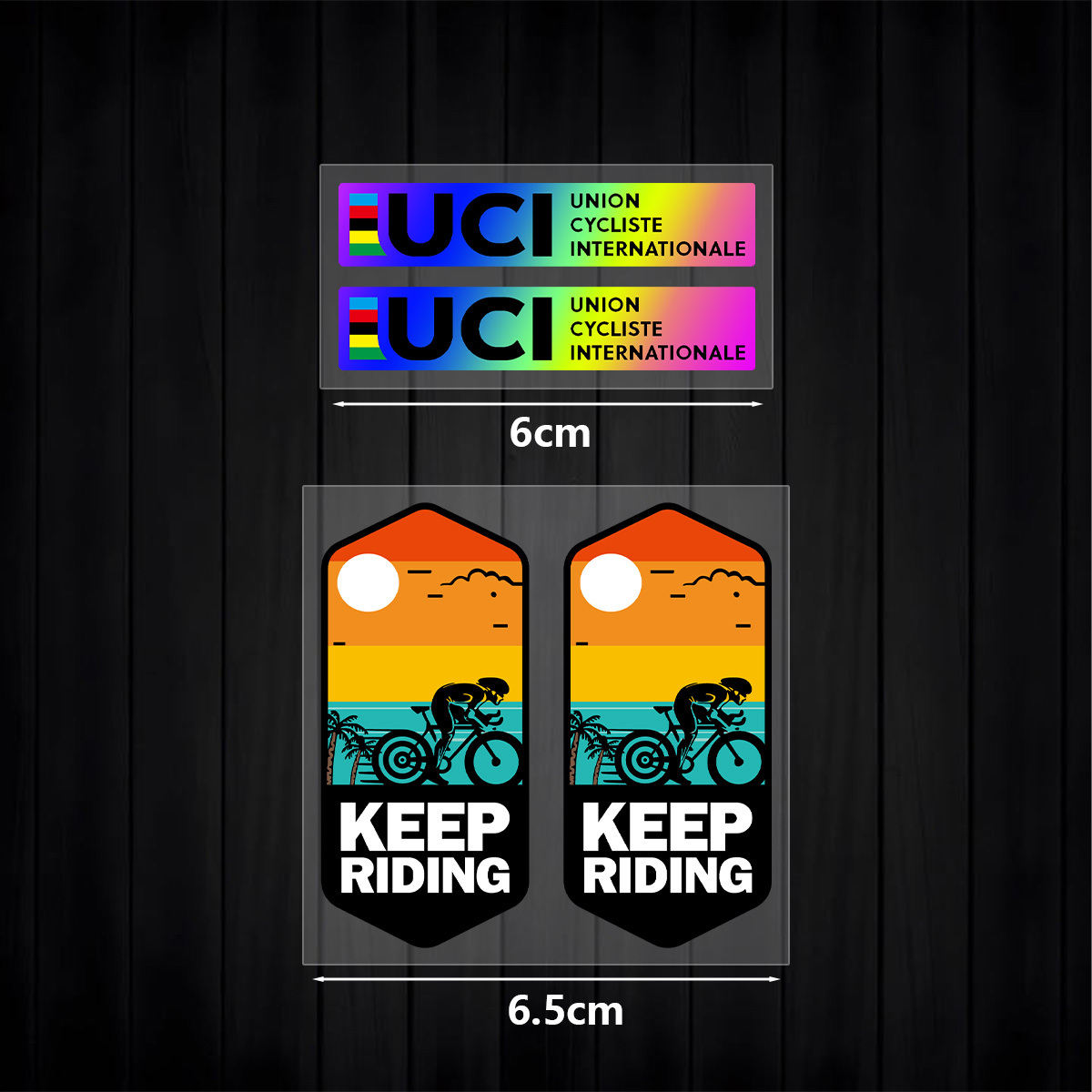 Mountain Biking Uci - UCI Keep Riding 스티커 세트 1세트