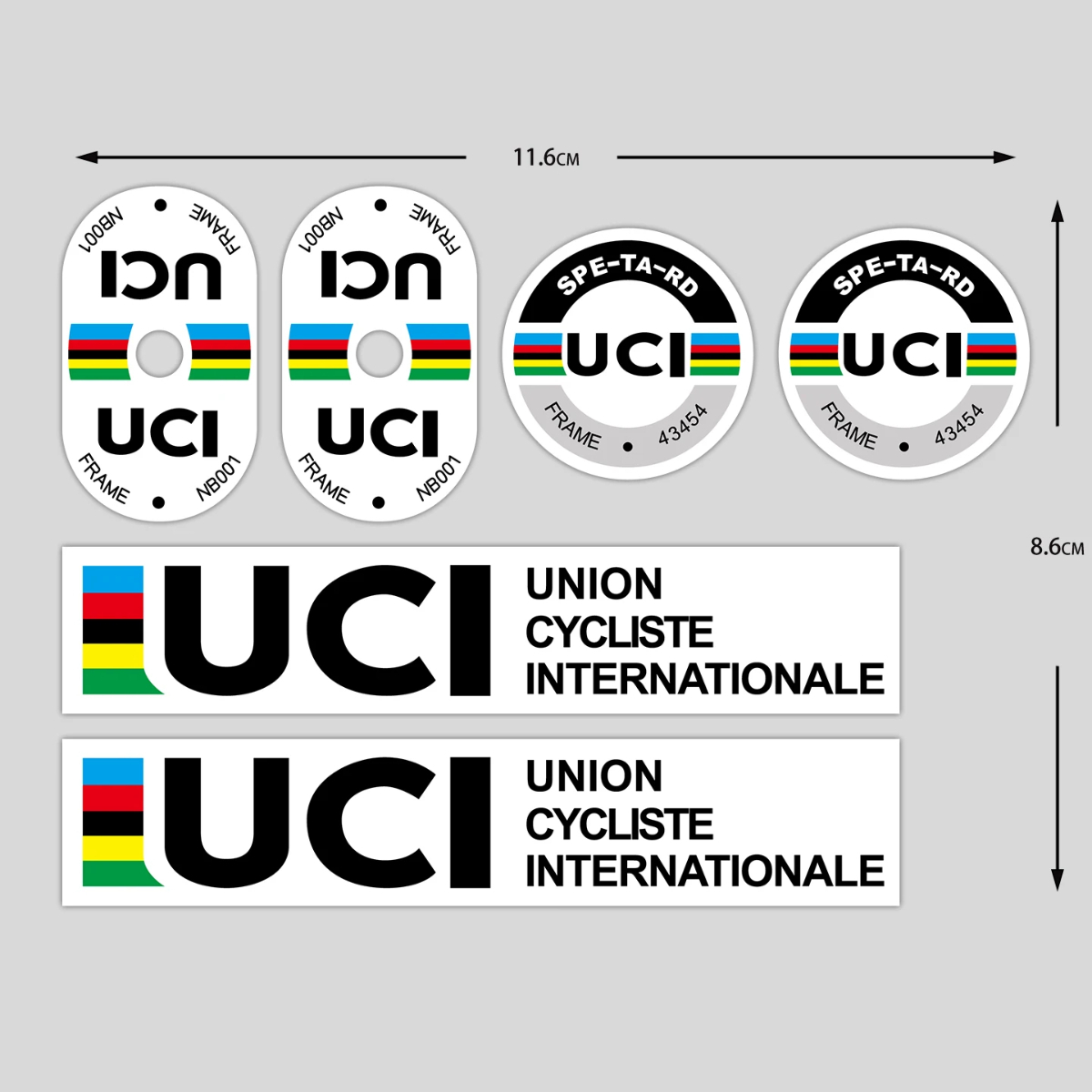 UCI 사이클링 프레임 스티커 내구성 있는 비닐 자가  - Mountain Biking Uci 리뷰 및 가격