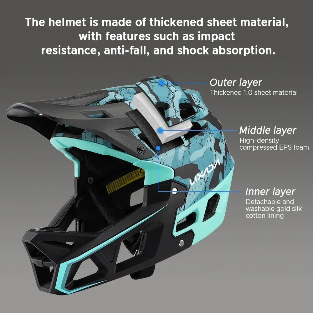 산악 자전거 안전 사이클링 장비 풀페이스 MTB 헬멧  - Mountain Biking Full Face Helmet 리뷰 및 가격