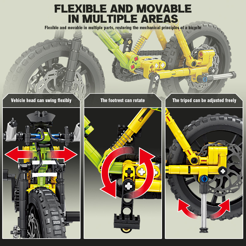 기계식 모션 자전거 빌딩 블록 산악 자전거 MOC 브릭 - Mountain Biking Game 리뷰 및 가격