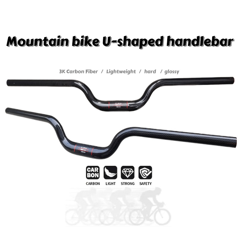 3K 탄소 섬유 산악 자전거 핸들 600-760mm 도 - Mountain Biking Experience 리뷰 및 가격