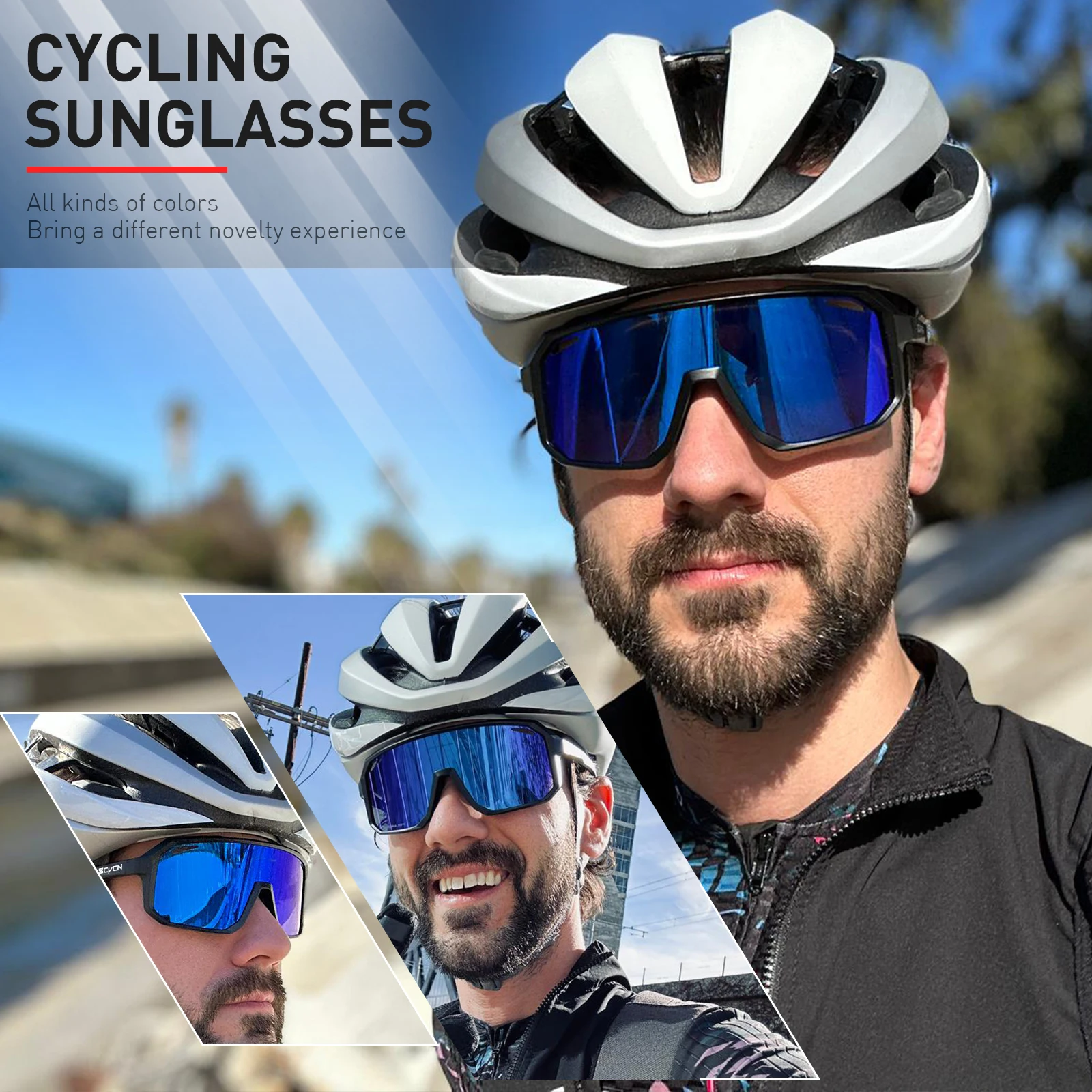 SCVCN 새로운 사이클링 선글라스 남자 도로 운전 자 - Mountain Biking Sunglasses 리뷰 및 가격