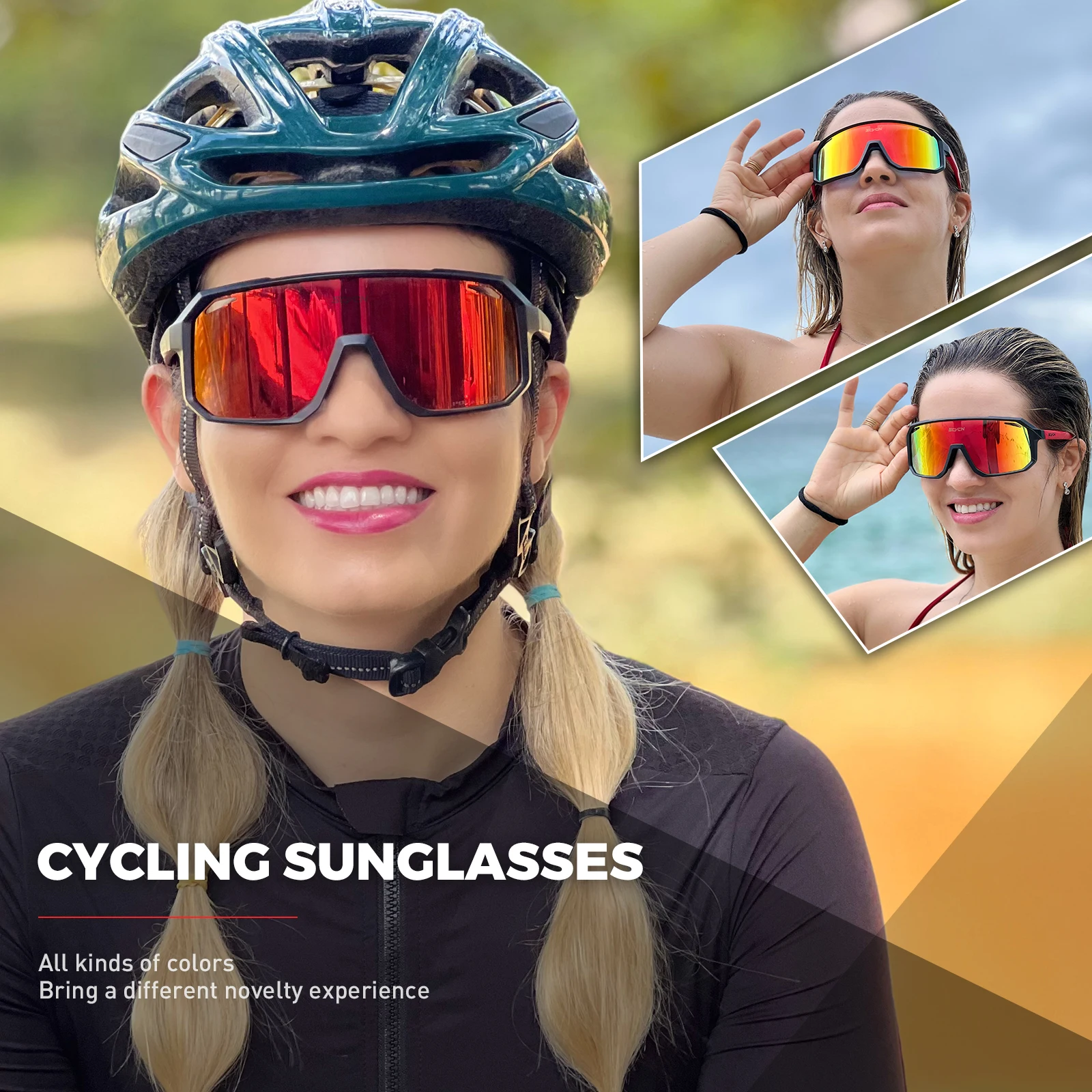 SCVCN 새로운 사이클링 선글라스 남자 도로 운전 자 - Mountain Biking Sunglasses 리뷰 및 가격