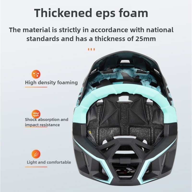 새로운 성인용 풀페이스 산악 자전거 헬멧 위장 오프로드 - Mountain Biking Full Face Helmet 리뷰 및 가격