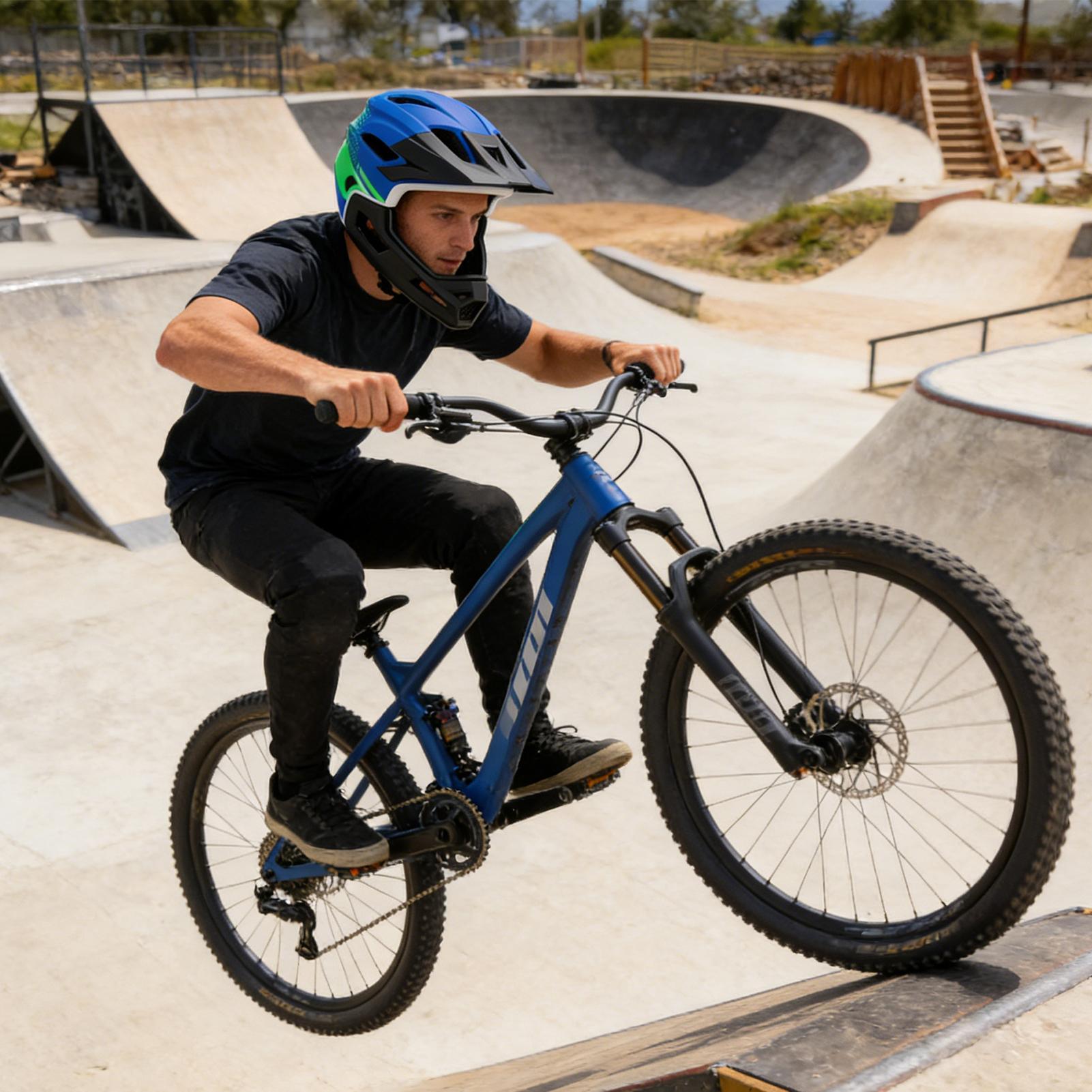 자전거 헬멧 풀페이스 사이클링 머리 보호 자전거용 통기 - Mountain Biking Full Face Helmet 리뷰 및 가격