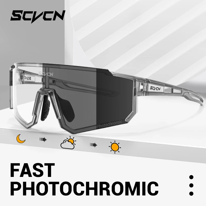 SCVCN 새로운 야외 Photochromic 보호 안 - Mountain Biking Sunglasses 리뷰 및 가격