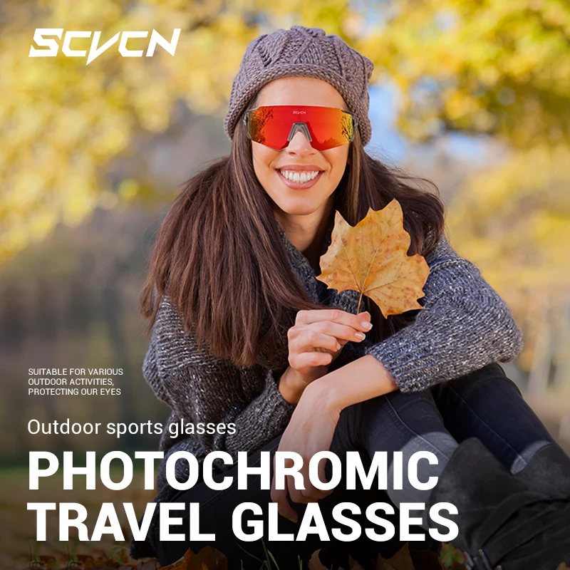 SCVCN 새로운 야외 Photochromic 보호 안 - Mountain Biking Sunglasses 리뷰 및 가격