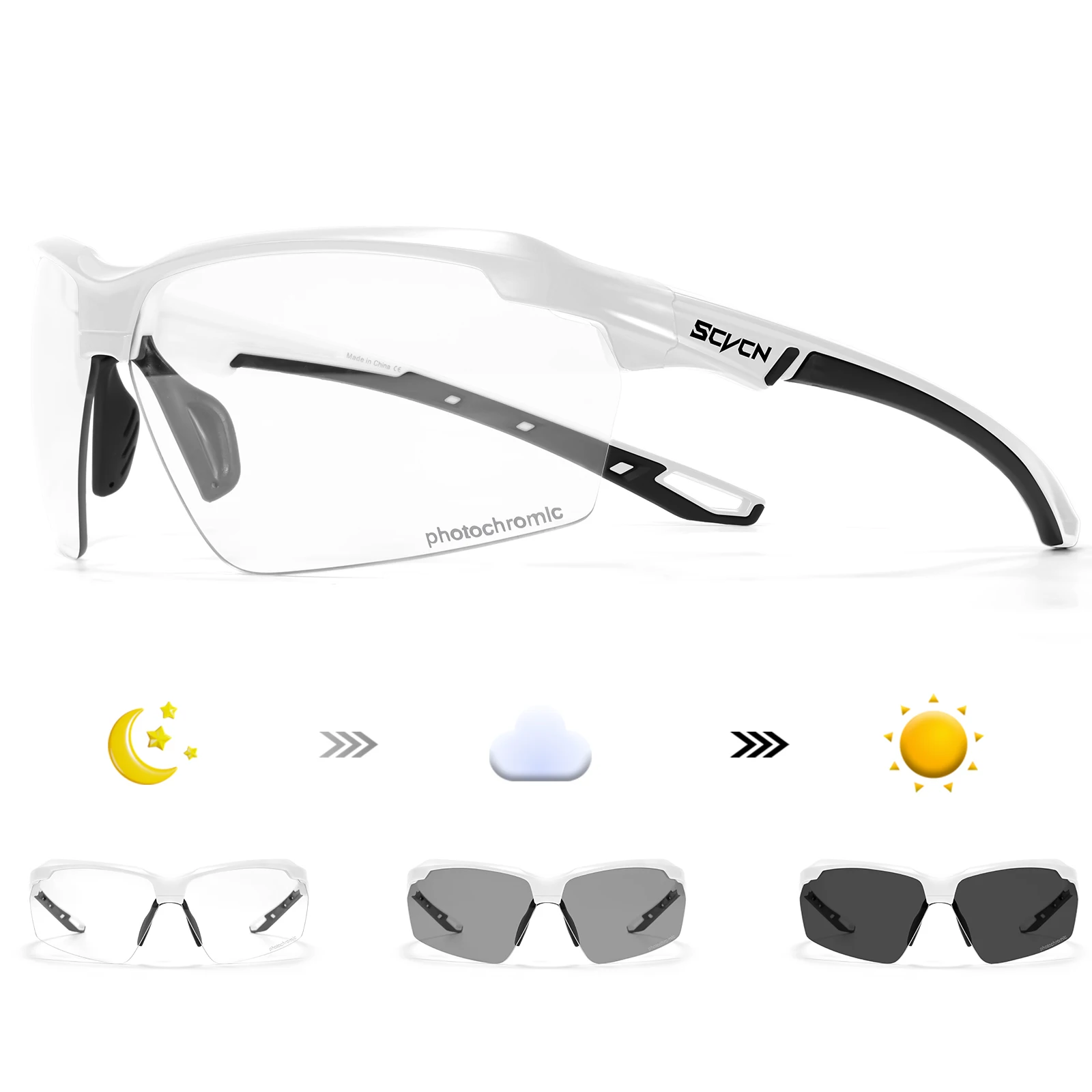 SCVCN 변색 자전거 선글라스 자전거 MTB 자전거  - Mountain Biking Sunglasses 리뷰 및 가격