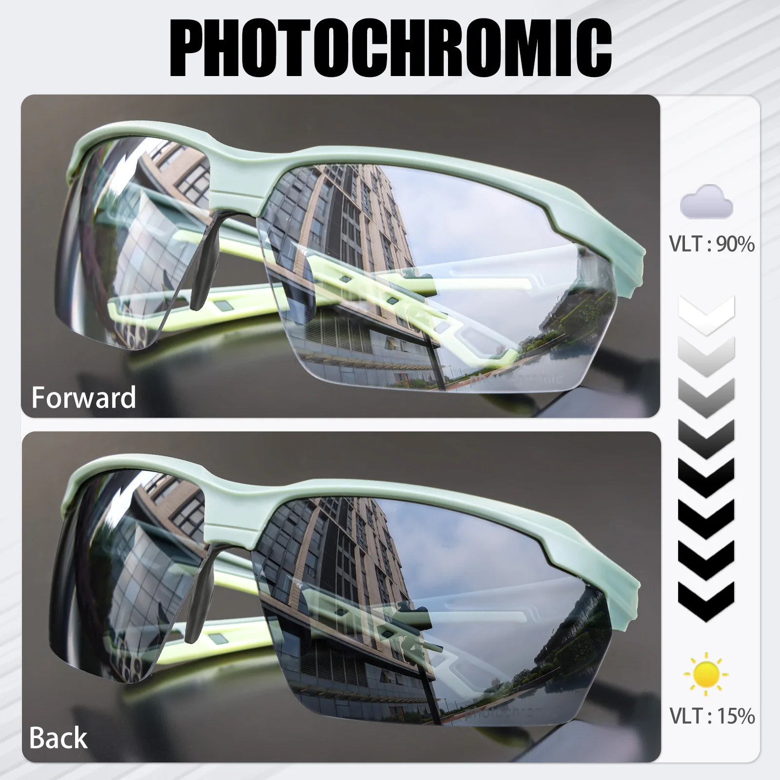 SCVCN 변색 자전거 선글라스 자전거 MTB 자전거  - Mountain Biking Sunglasses 리뷰 및 가격